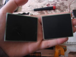 Old trackpad on the left, new on the right.