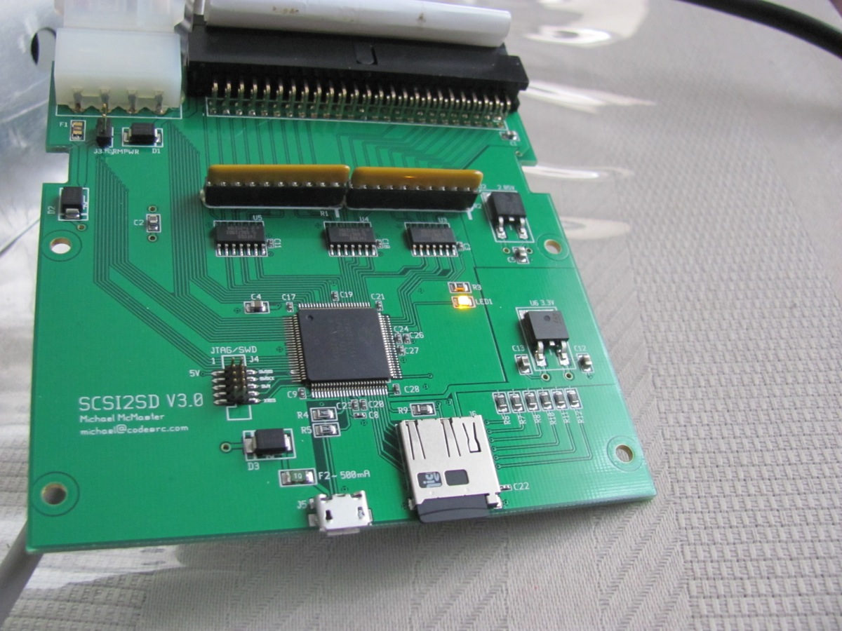Replacing the SCSI hard drive with SD card on my SE/30