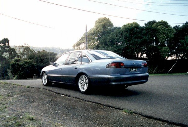 Image of a Holden VS Commodore taken at the rear three quarter angle