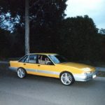 Old photo of a yellow Holden VL Calais Turbo BT1