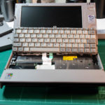 The keyboard removed from the Libretto 100CT