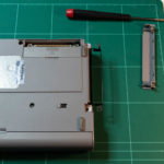 Removing the outer hard drive cover of the Libretto 100CT
